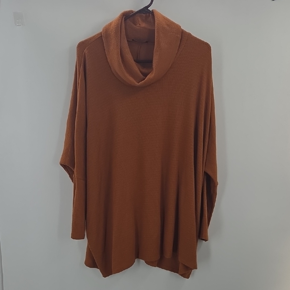 Lane Bryant Cowl Neck Sweater - Warm Brown